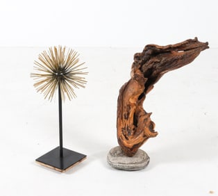 (2) DECORATIVE SCULPTURES