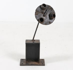 BRUTALIST IRON SCULPTURE