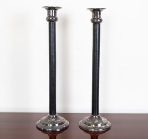 PAIR ATTR. KENNETH TURNER CANDLESTICKS