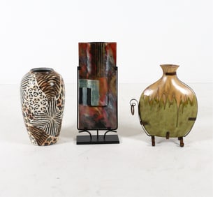 (3) DECORATIVE VASE GROUPING