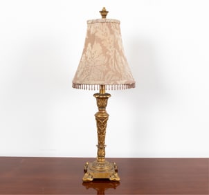 GILT FRENCH STYLE TABLE LAMP