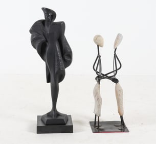 (2) DECORATIVE SCULPTURES