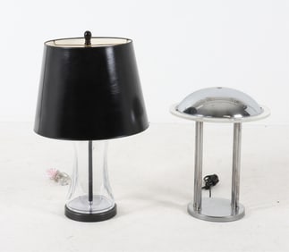 (2) CONTEMPORARY TABLE LAMPS