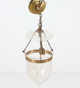 GLASS BELL JAR CHANDELIER