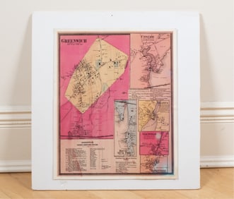 VINTAGE MAP OF GREENWICH