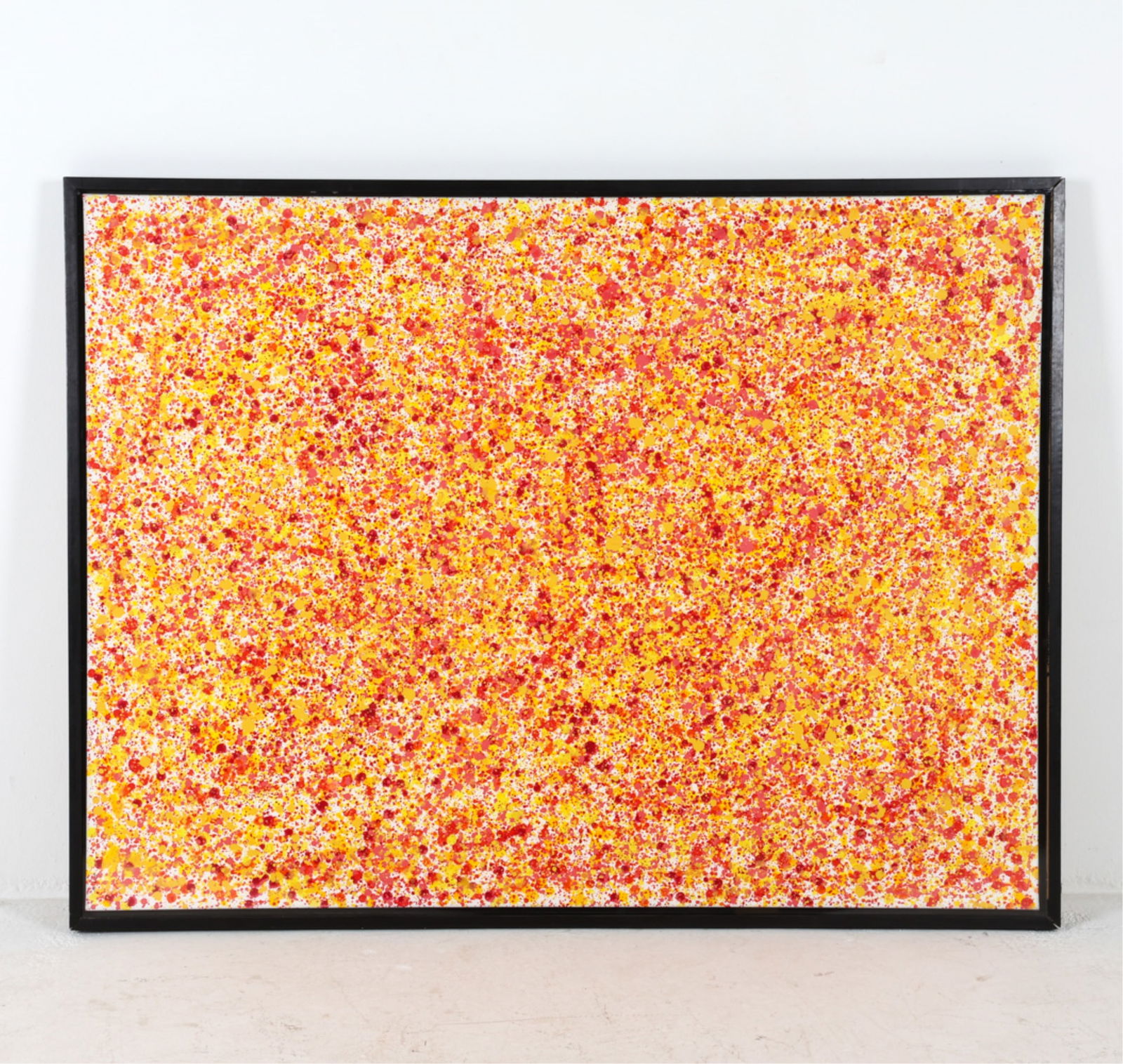 CONTEMPORARY FRAMED ABSTRACT A/C PAINTING (1 of 10)