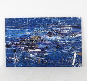 LARGE ABSTRACT A/C PAINTING