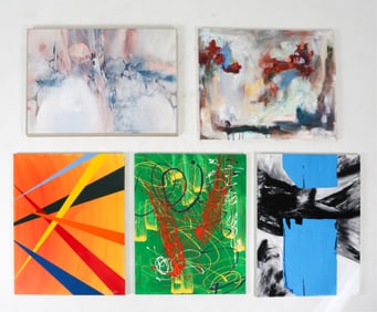 CONTEMPORARY ABSTRACT PAINTING GROUPING