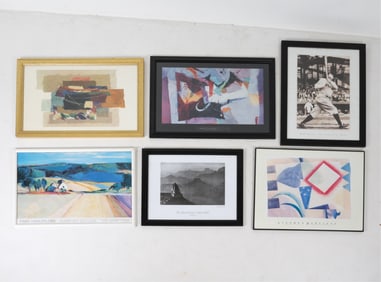 (6) CONTEMPORARY POSTER PRINT GROUPING