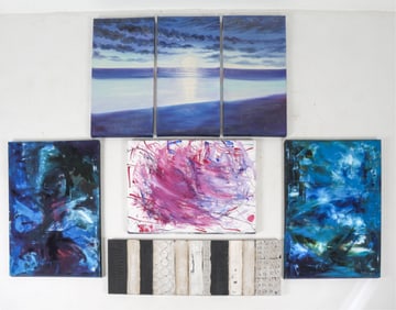 CONTEMPORARY ABSTRACT PAINTINGS ON CANVAS