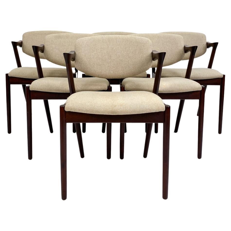 (6) KAI KRISTIANSEN MODEL 42 "Z" DINING CHAIRS (1 of 20)