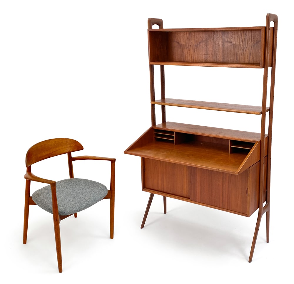 KURT OSTERVIG DANISH TEAK DESK BOOKCASE & CHAIR (1 of 19)