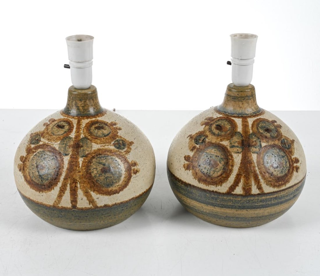 PAIR OF CERAMIC LAMPS BY NOOMI BACKHAUSEN (1 of 12)