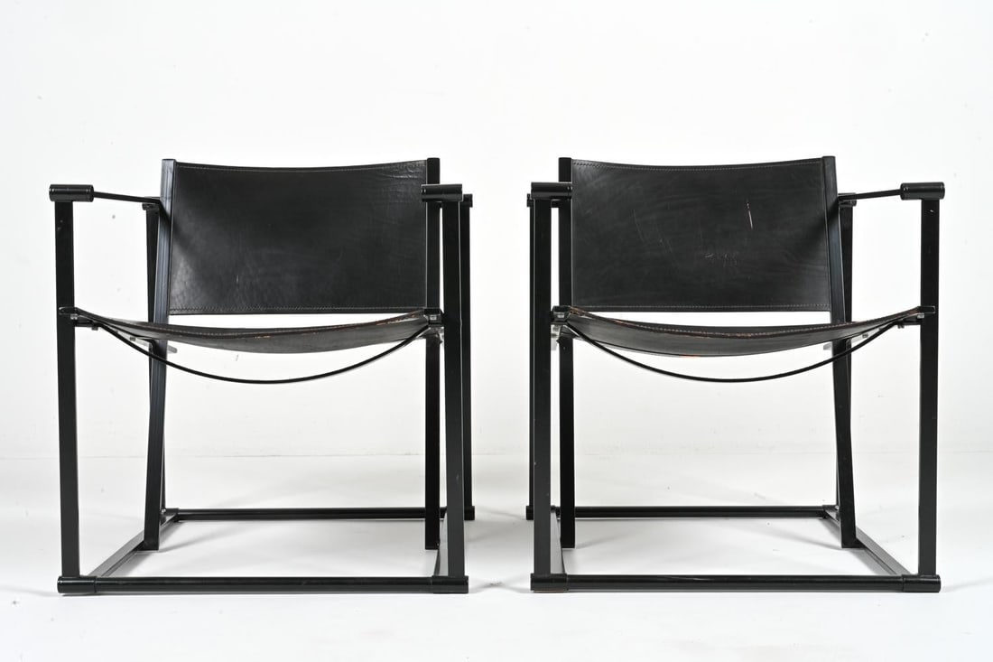 PAIR OF RADBOUD VAN BEEKUM FM62 CUBE CHAIRS (1 of 20)
