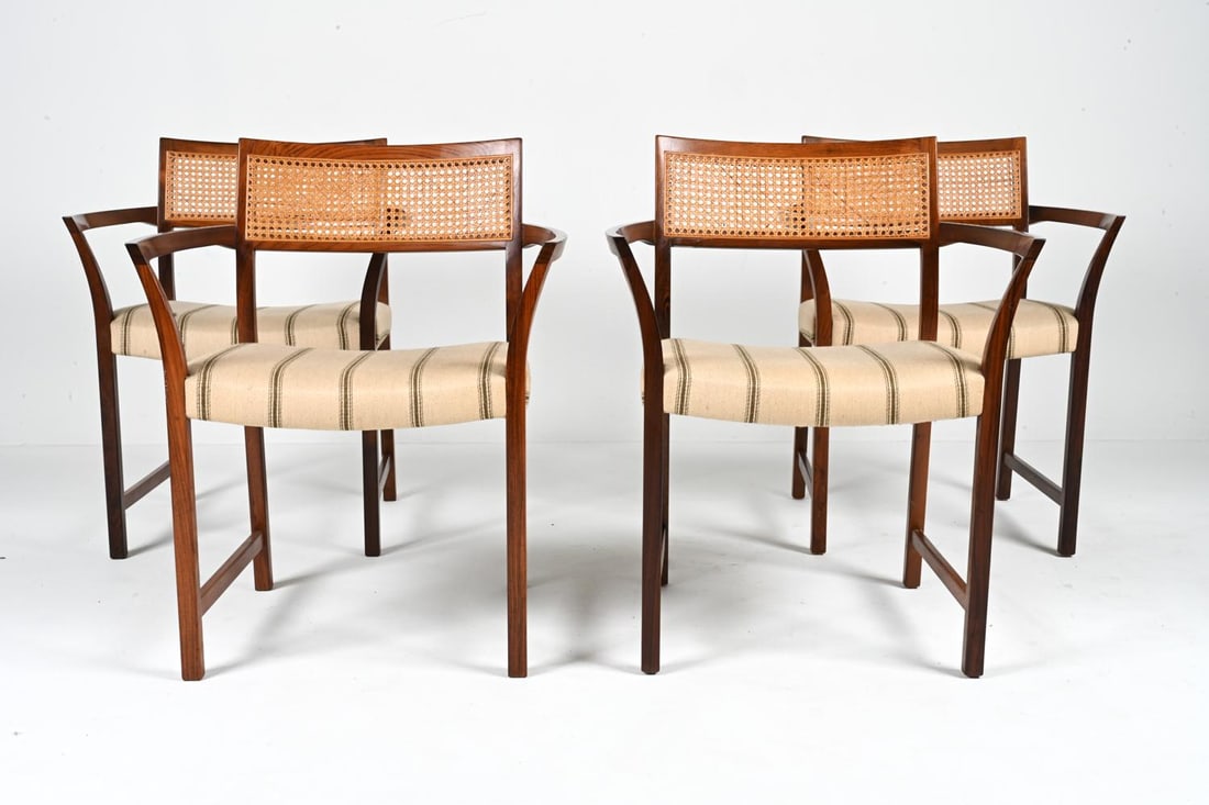 (4) ILLUM WIKKELSO MAHOGANY ARMCHAIRS (1 of 16)
