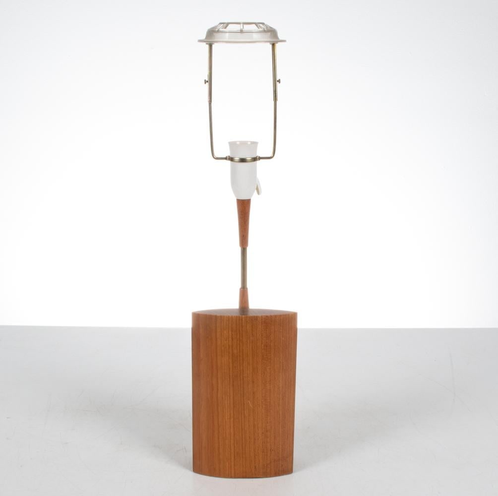 DANISH MID-CENTURY TEAK TABLE LAMP, C. 1960'S (1 of 9)