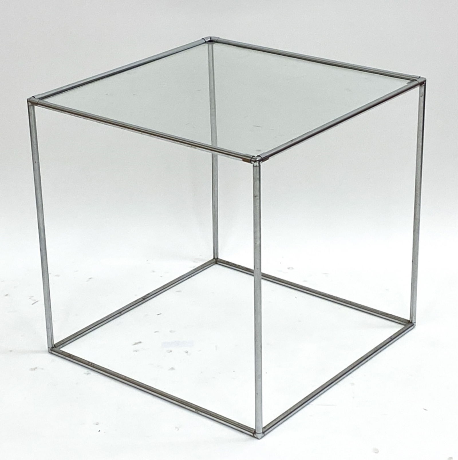ATTR. POUL CADOVIUS CHROME & GLASS SIDE TABLE (1 of 6)