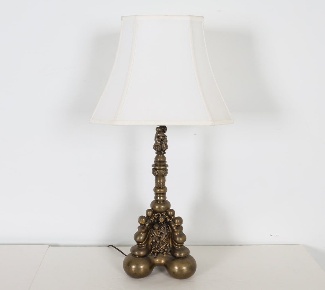 BRONZE FIGURAL TABLE LAMP (1 of 14)