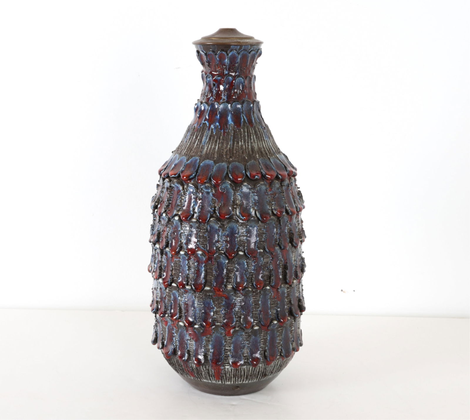 JOSEPH DAVID BROUDO CERAMIC VASE LAMP BASE (1 of 11)