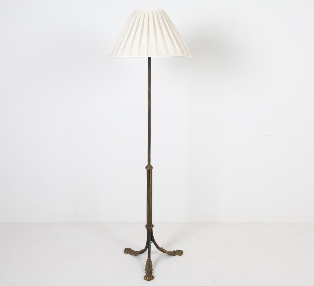 ART NOUVEAU STYLE BRASS FLOOR LAMP BASE (1 of 14)