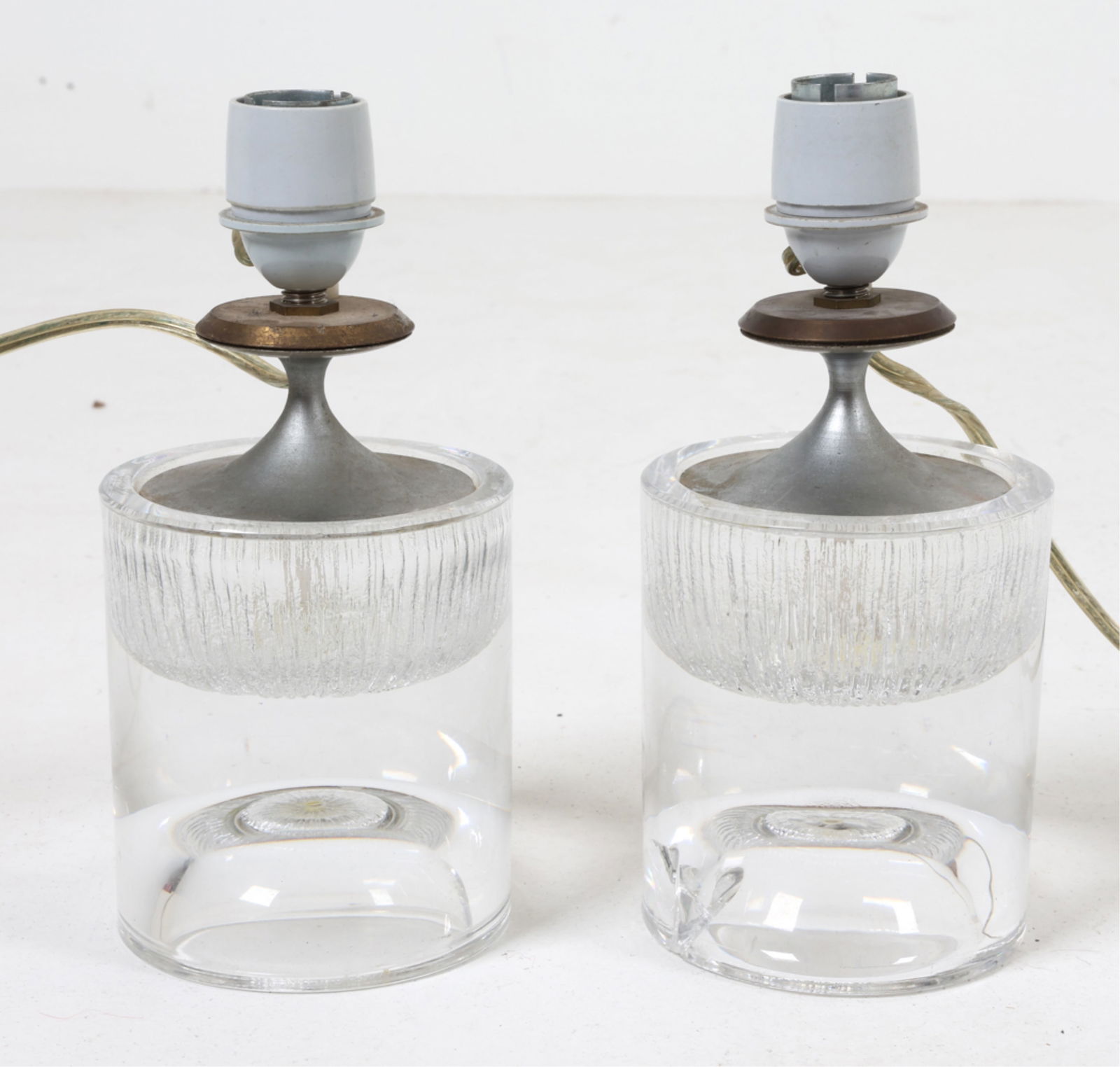 PAIR OF DAUM NANCY GLASS LAMPS (1 of 11)