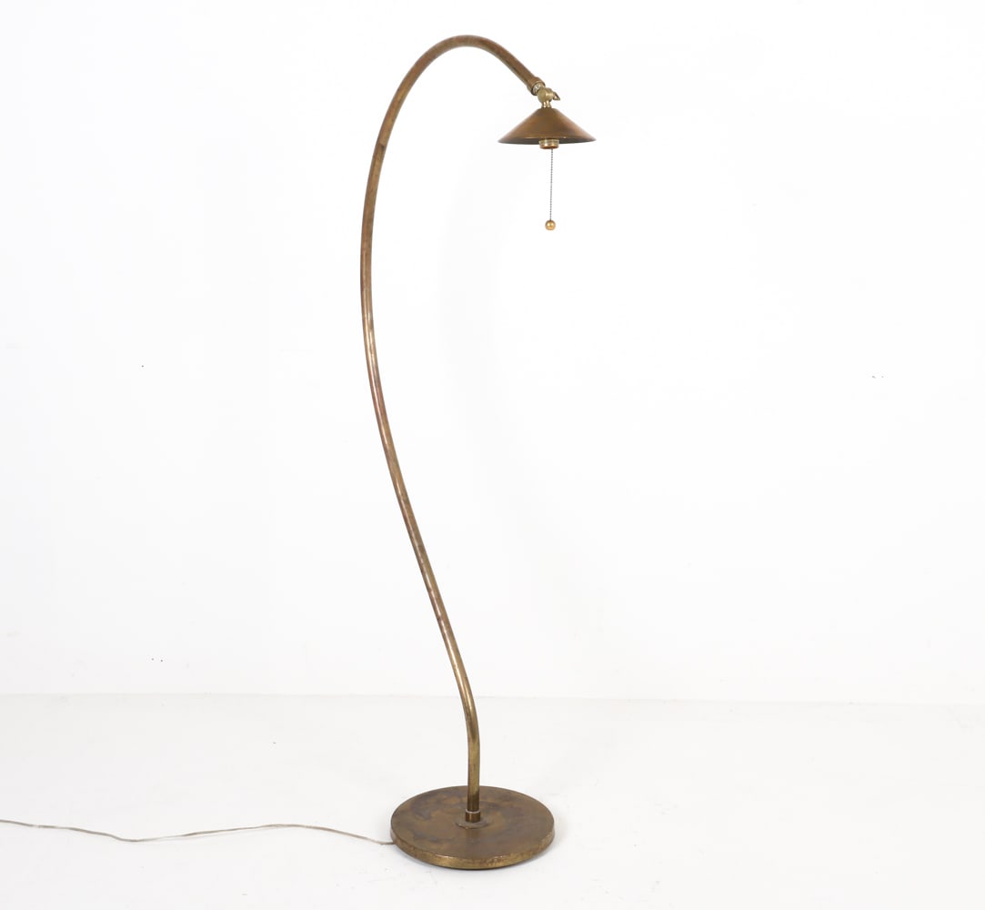 MID-CENTURY BRASS ARC FLOOR LAMP (1 of 11)