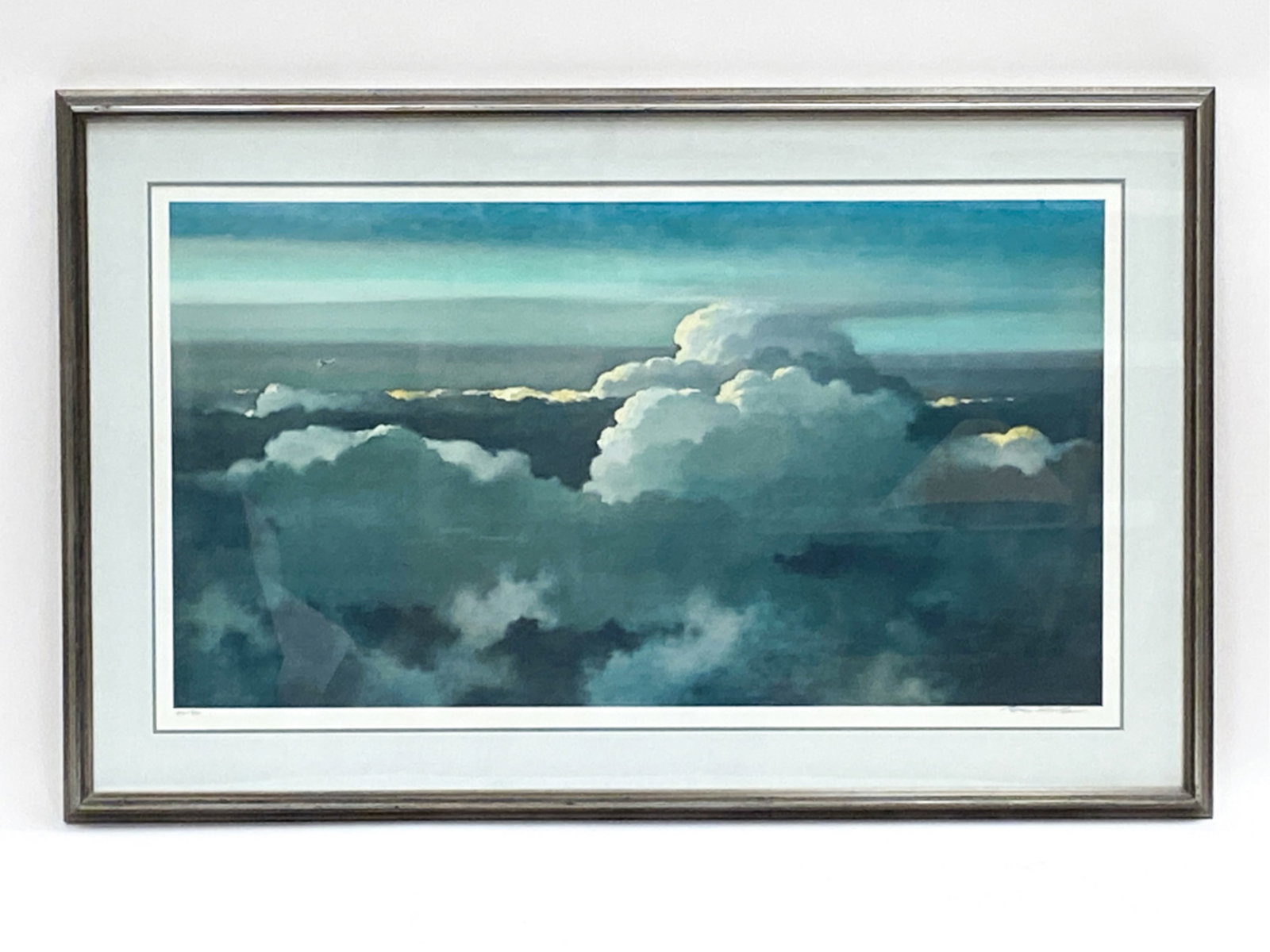 ERIC SLOANE (1905 - 1985) SIGNED LITHOGRAPH: Signed to margin in graphite, edition 303/450 Frame: H 26.5" x W 41.5" Sight: H 19.5" x W 34.5" Condition: Scattered nicks and dings to frame.