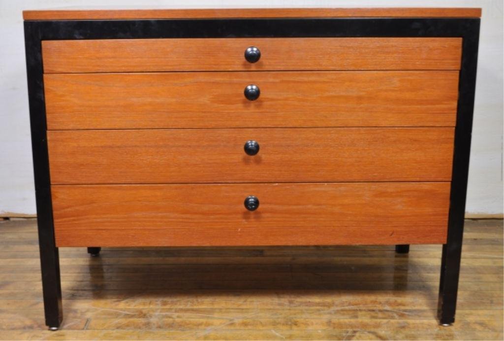 GEORGE NELSON FOR HERMAN MILLER 4 DRAWER CHEST: Measures: 38.5" x 20" x 30"