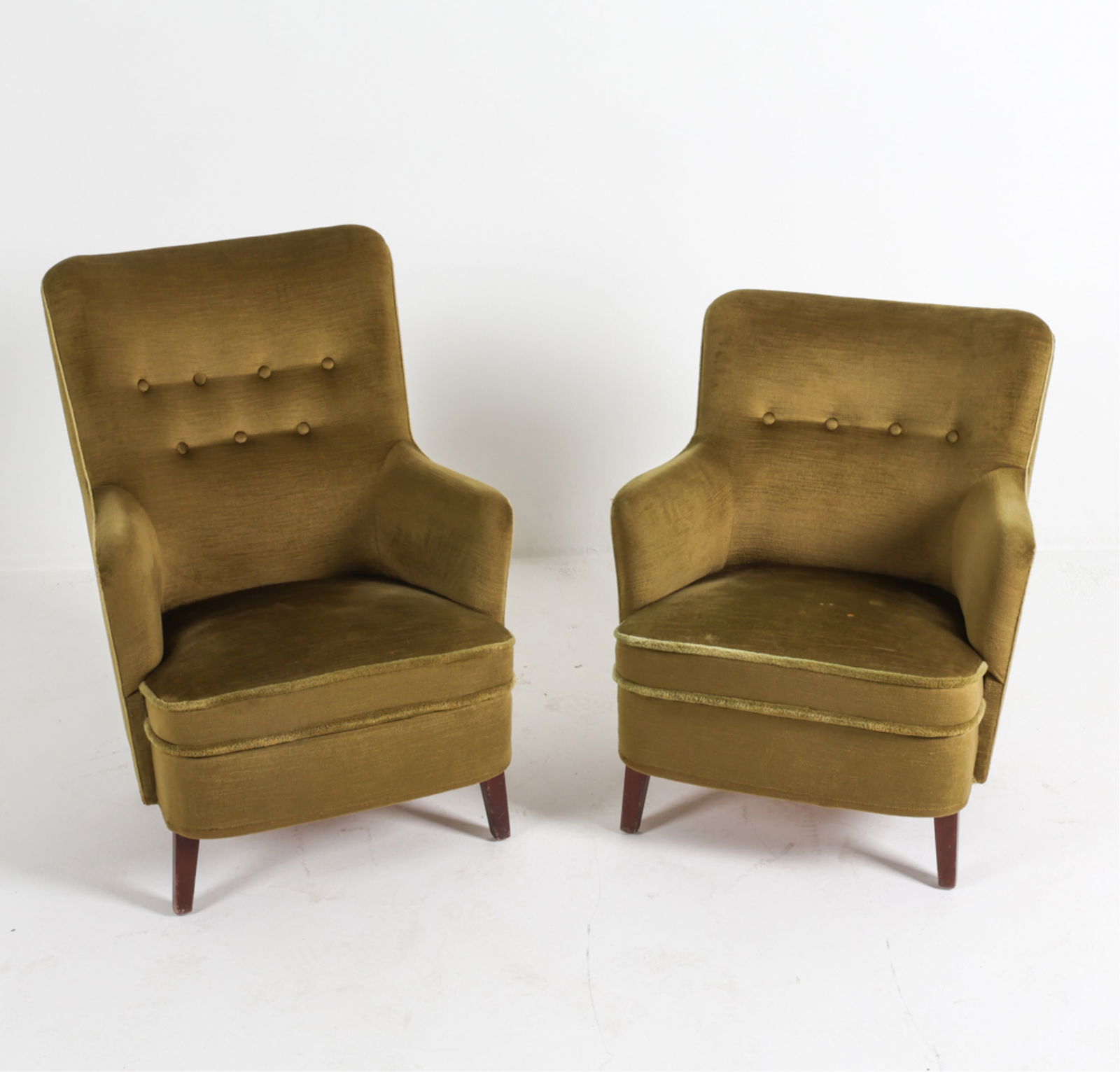 (2) MID-CENTURY DANISH LOUNGE CHAIRS, C.1960'S (1 of 11)