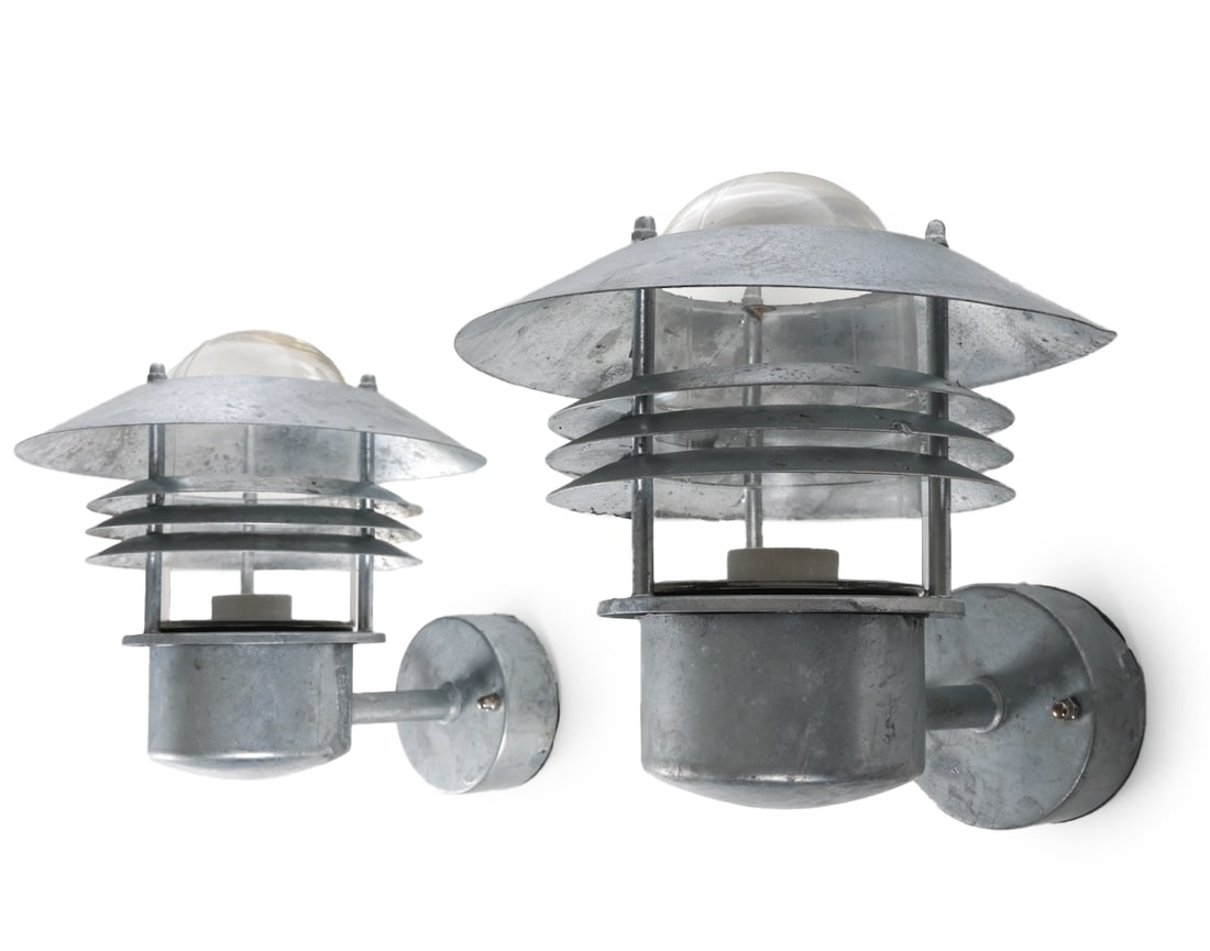 (2) NORDLUX VEJERS DANISH STEEL OUTDOOR LIGHTS (1 of 10)
