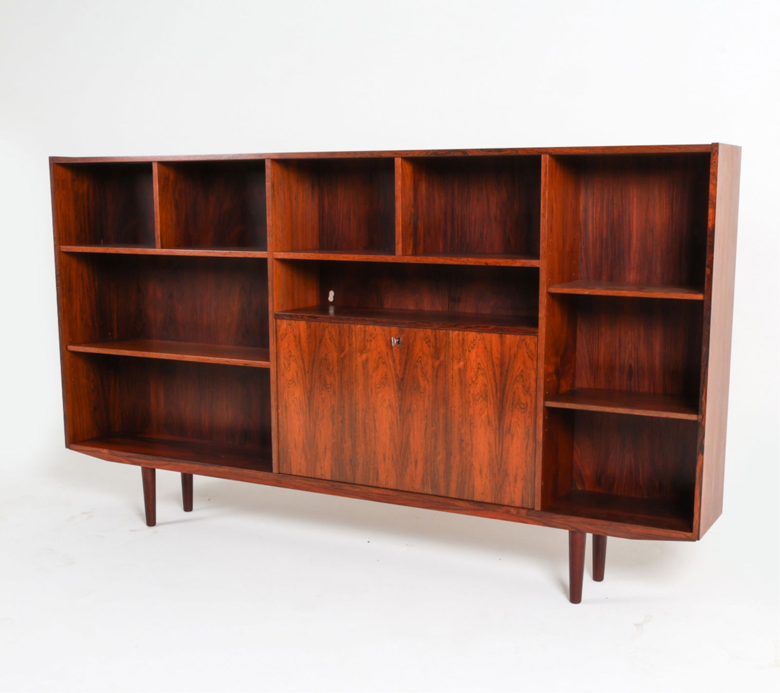 FARSO DANISH ROSEWOOD BOOKCASE CABINET, C.1960'S (1 of 20)