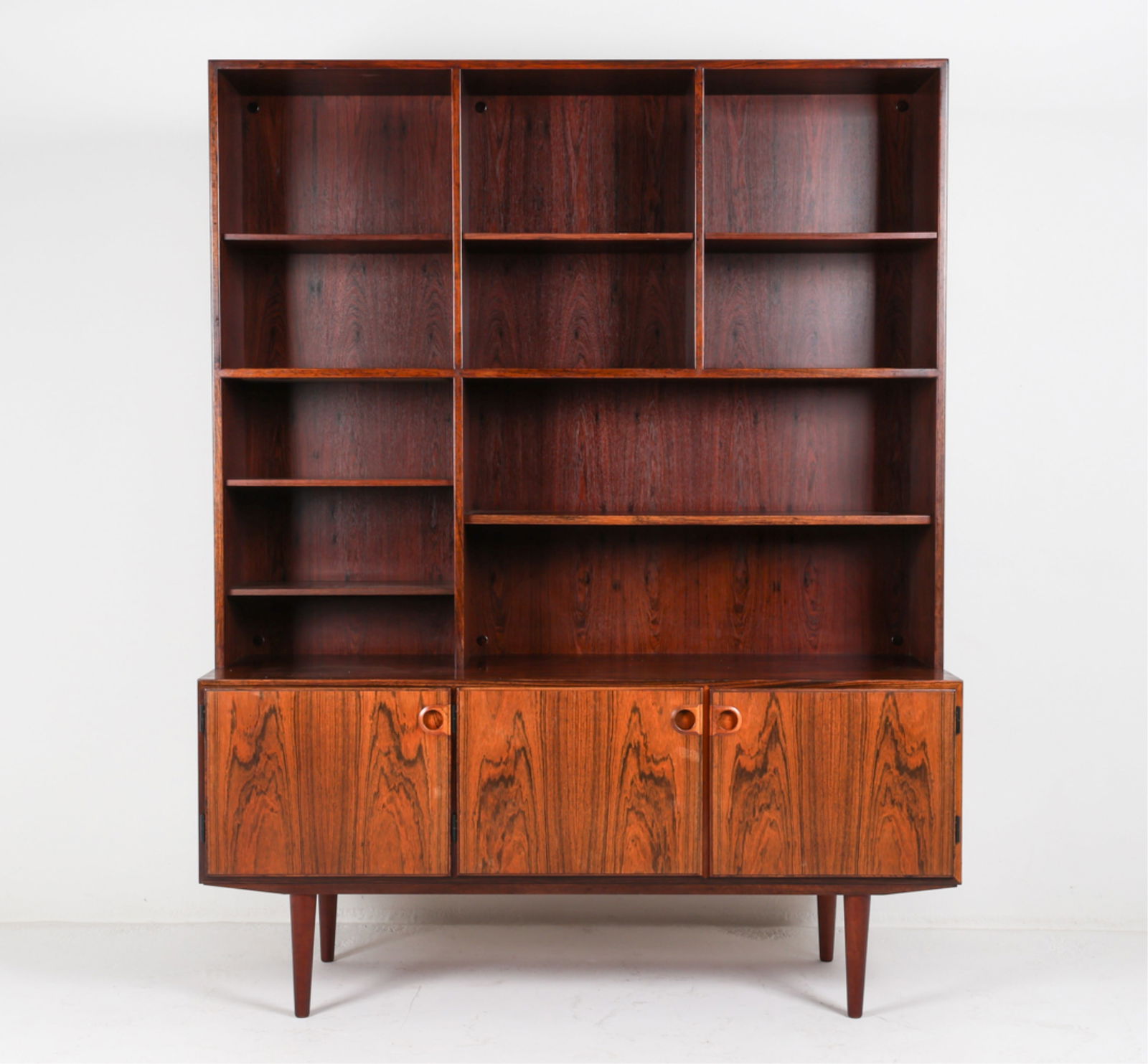 DANISH MID-CENTURY ROSEWOOD BOOKCASE CABINET (1 of 19)