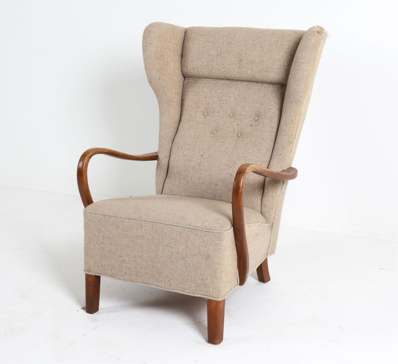 MANNER OF ALFRED CHRISTENSEN WINGBACK LOUNGE CHAIR (1 of 16)