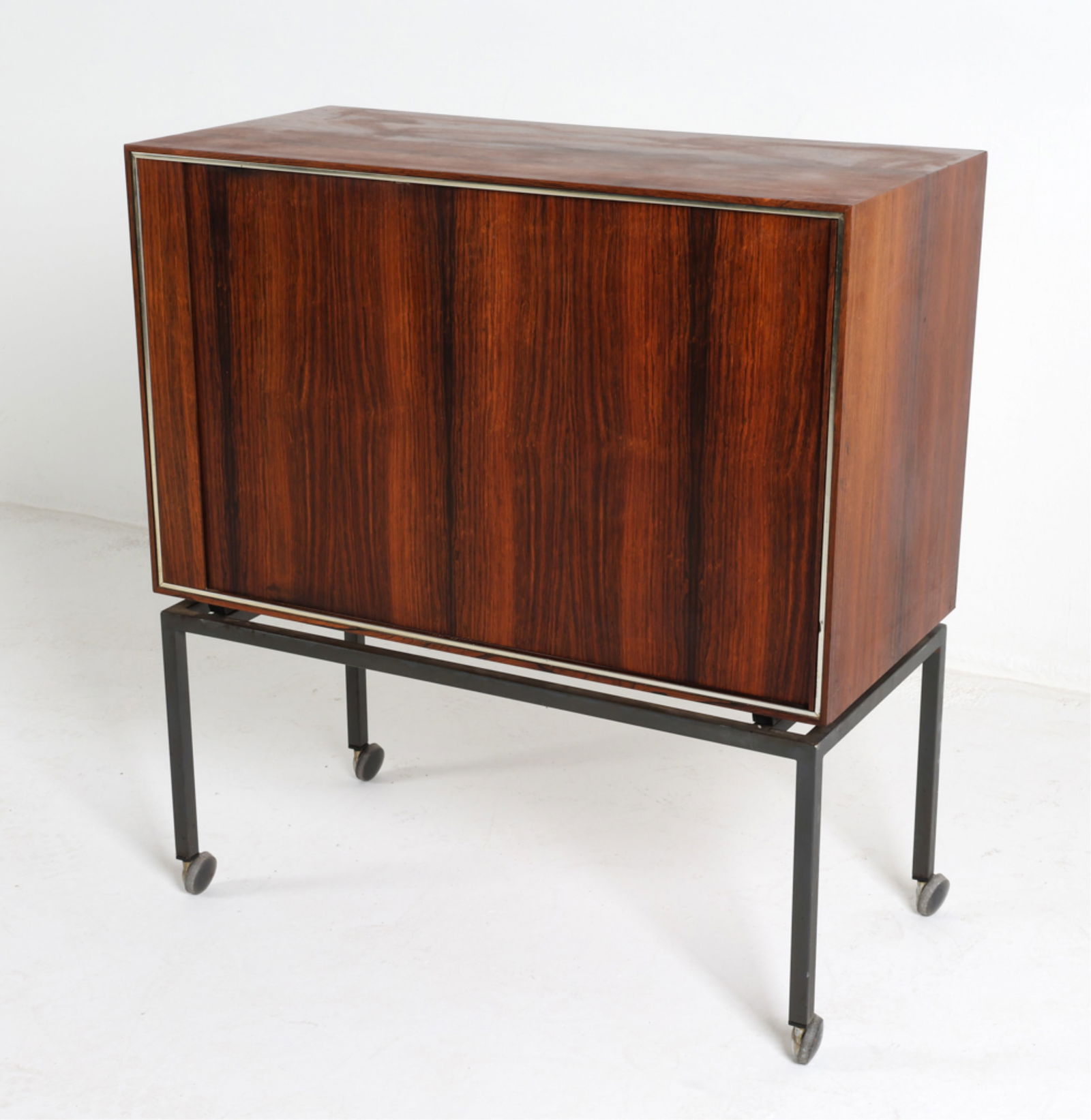 RANK ARENA DANISH ROSEWOOD ROLLING TAMBOUR CABINET (1 of 14)
