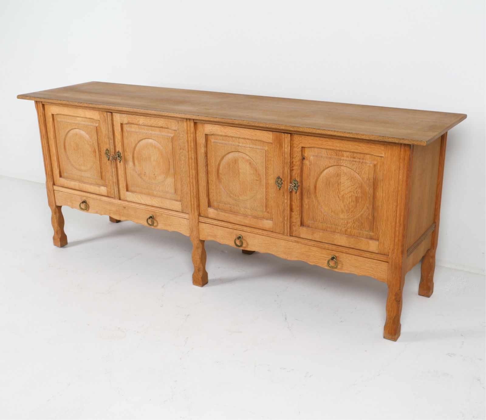 KAJERNULF STYLE DANISH BRUTALIST OAK SIDEBOARD (1 of 14)