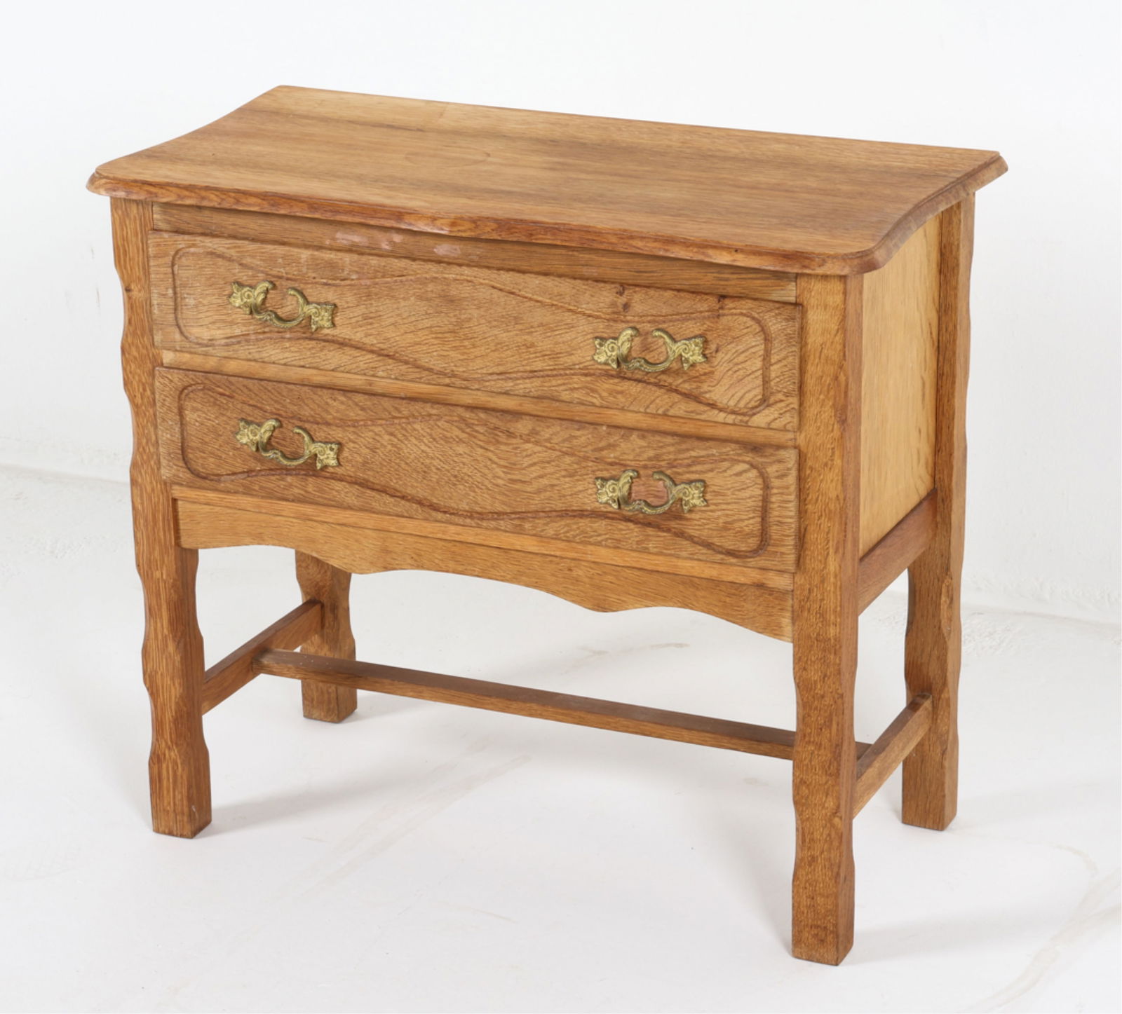 DANISH BRUTALIST OAK NIGHTSTAND CHEST, C.1960'S (1 of 17)