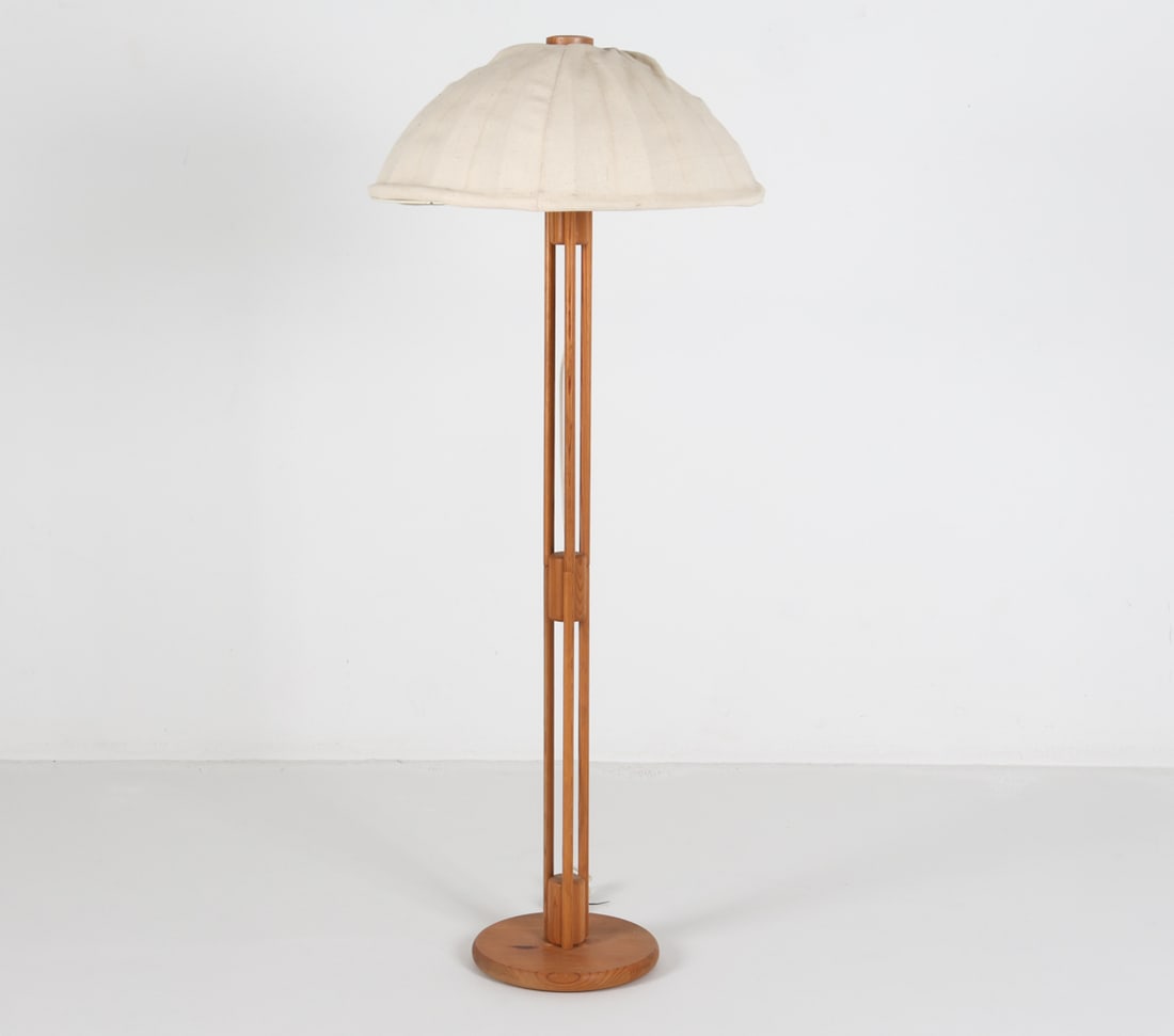 SWEDISH PINE FLOOR LAMP, CIRCA 1970'S (1 of 11)