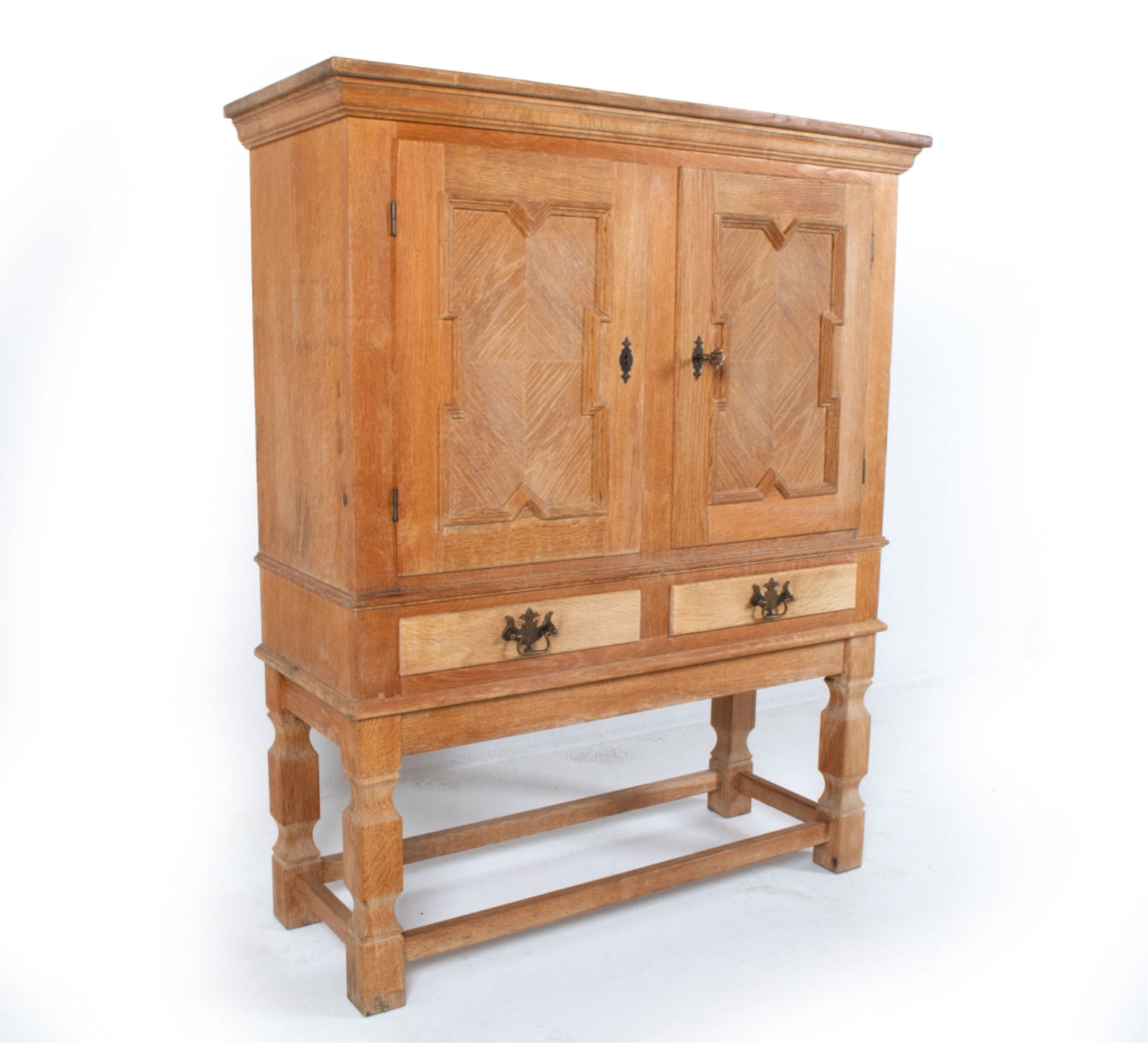 DANISH BRUTALIST OAK CABINET, C.1970'S (1 of 17)