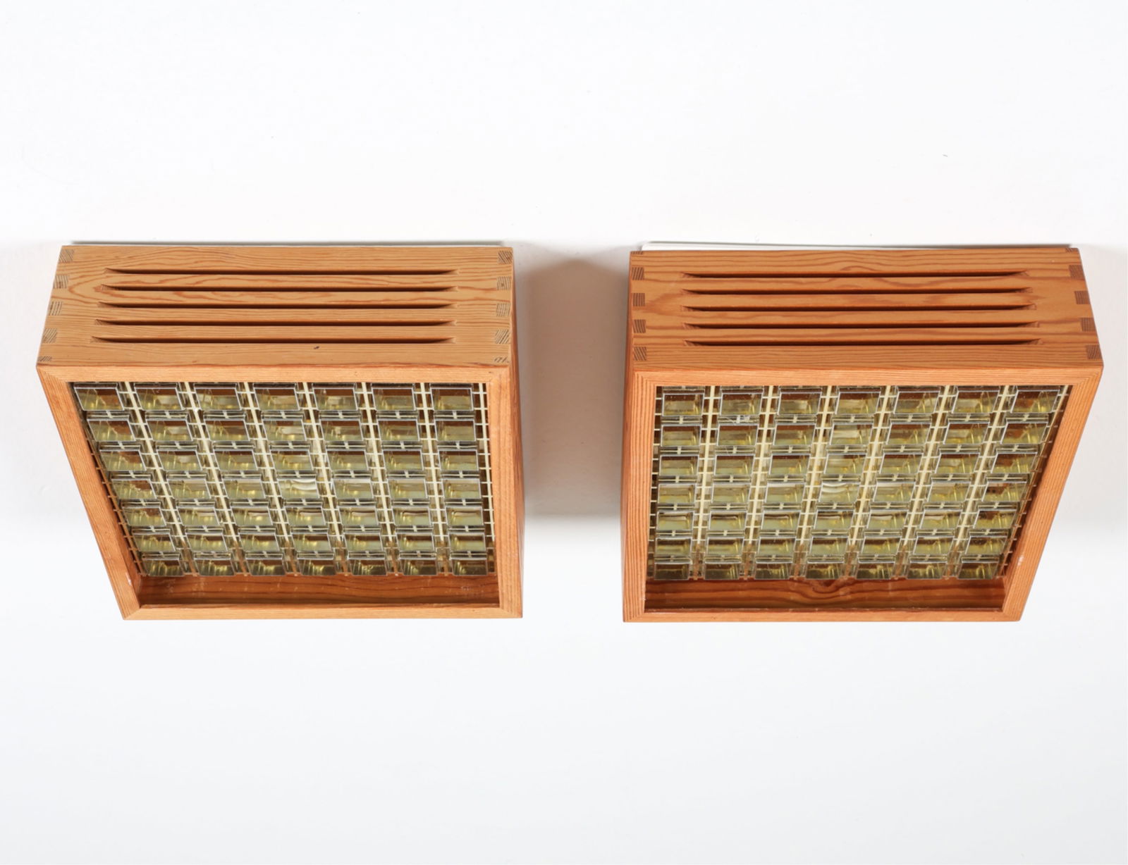 (2) SCANDINAVIAN MODERN PINE CEILING LAMPS C.1970S (1 of 11)