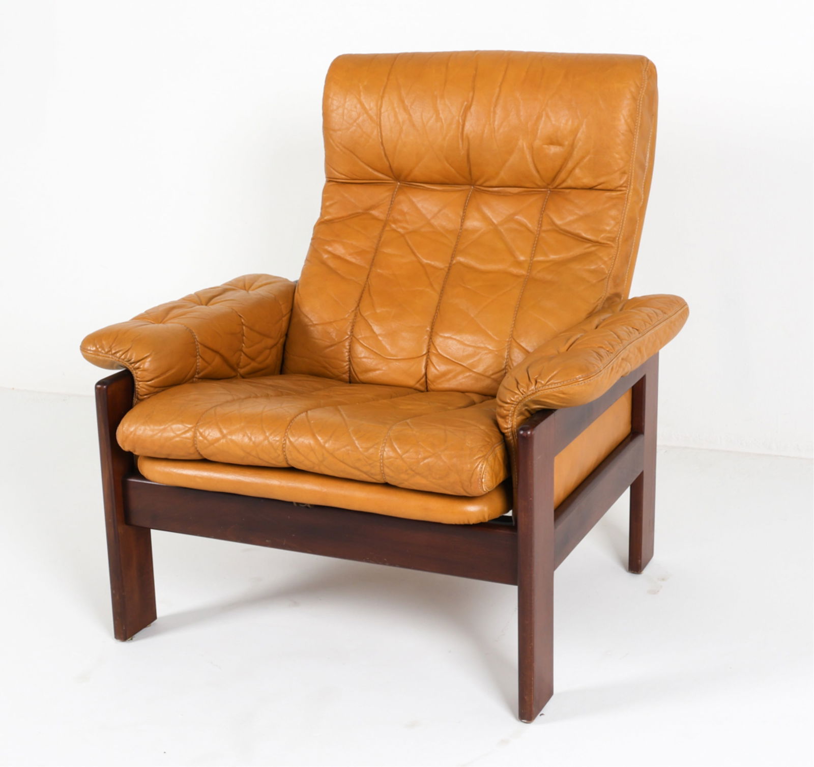 SKIPPER MOBLER BEECH & LEATHER 'ATLANTA' CHAIR (1 of 15)