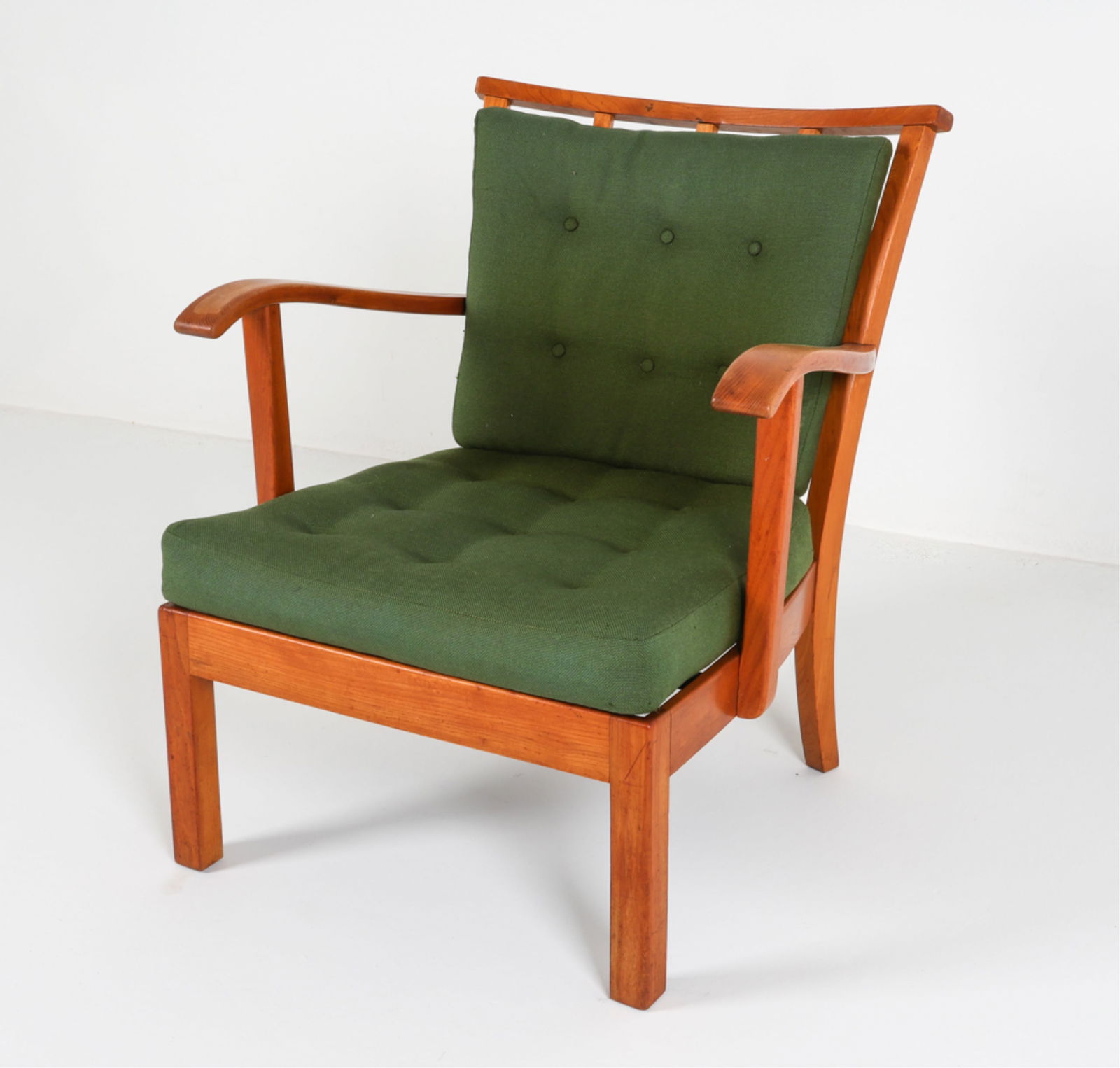 ATTR. FRITZ HANSEN LOUNGE CHAIR, CIRCA 1940S (1 of 15)