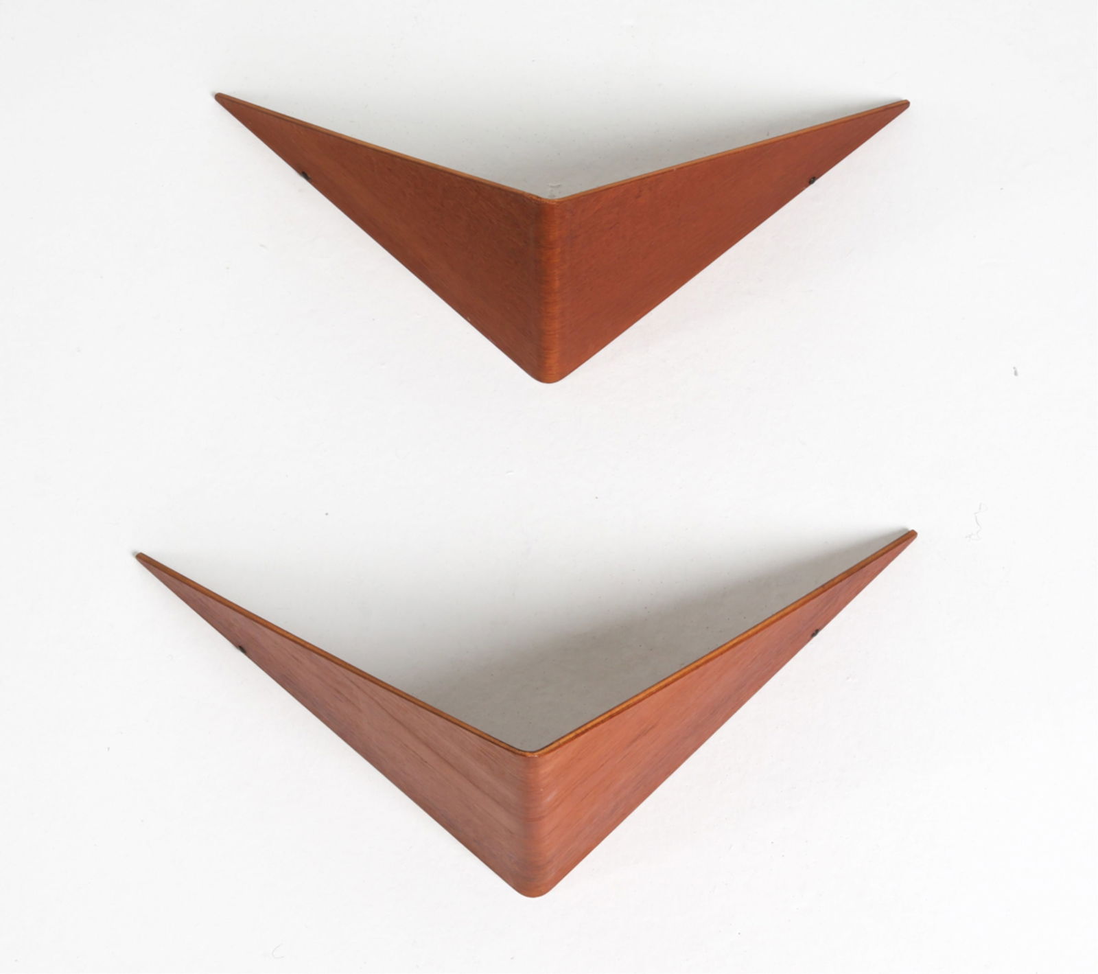 (2) POUL CADOVIUS DANISH TEAK BUTTERFLY SHELVES (1 of 9)