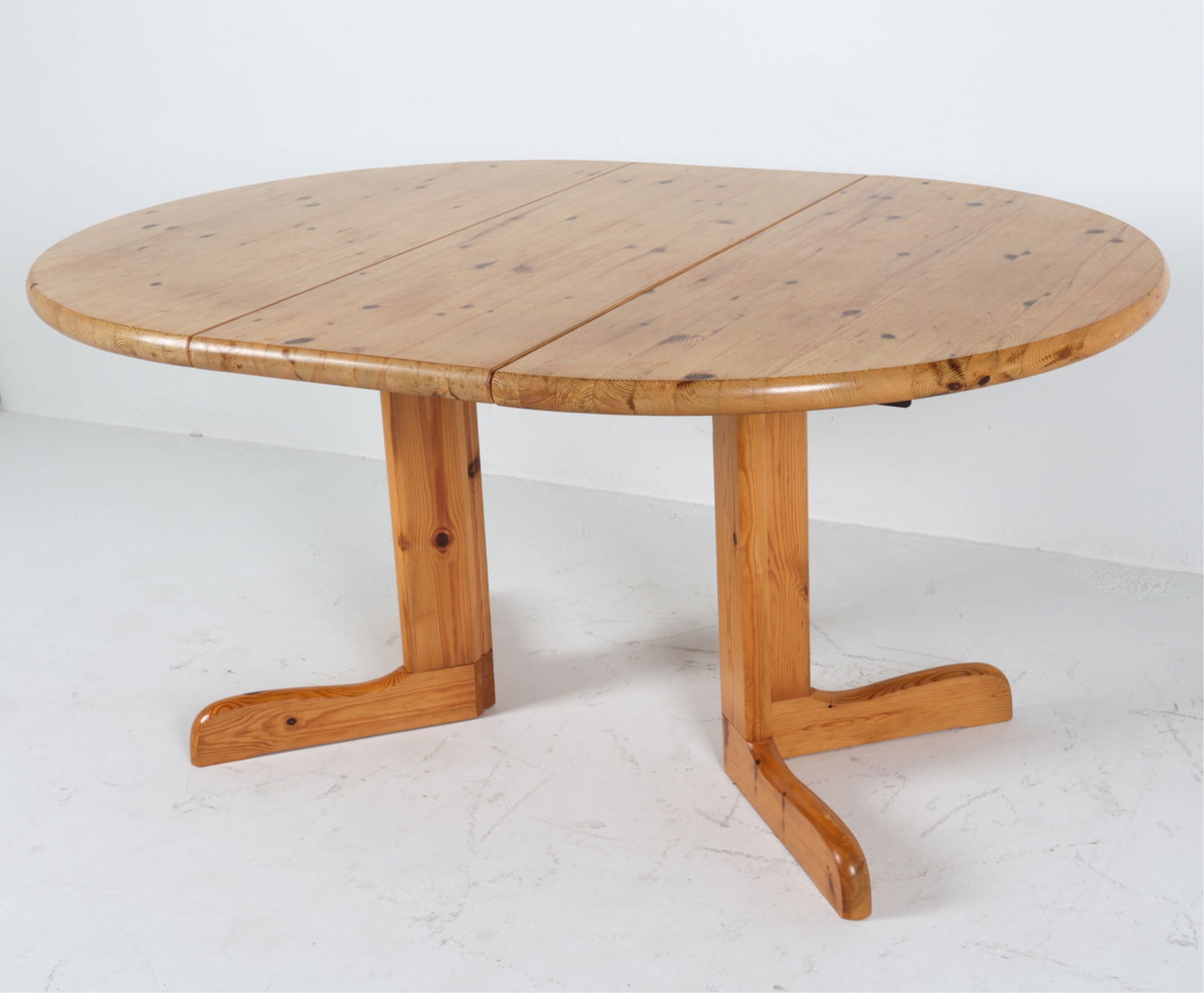 SWEDISH PINE EXTENDING DINING TABLE, C.1970'S (1 of 15)