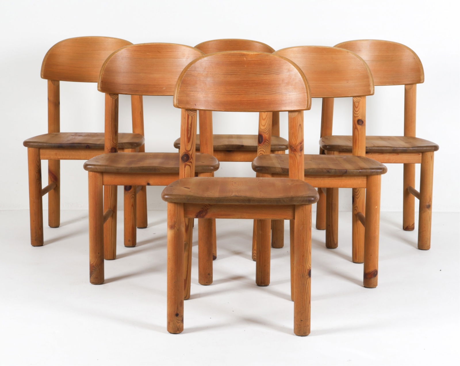 (6) DAUMILLER STYLE EFFEZETA PINE DINING CHAIRS (1 of 17)
