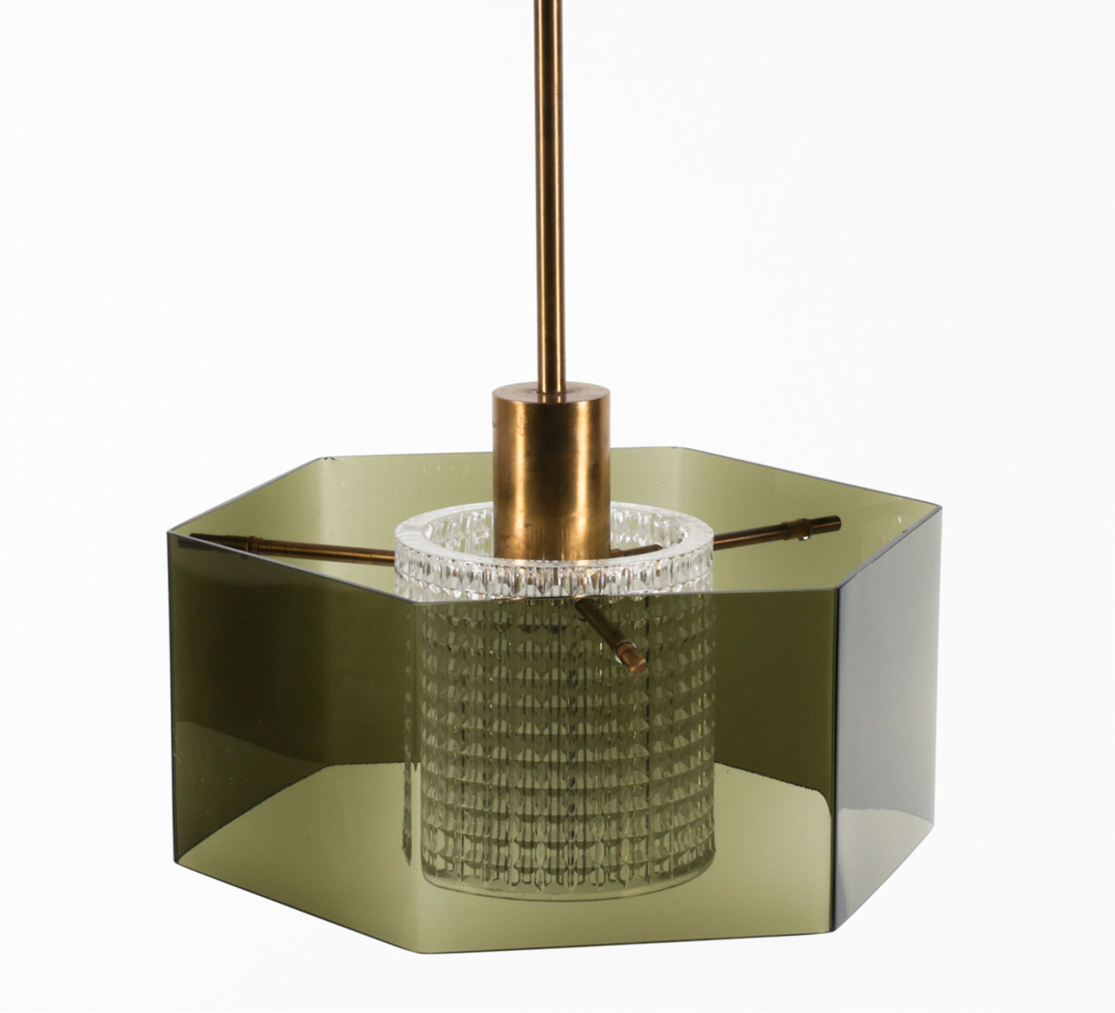 CARL FAGERLUND GLASS & CRYSTAL PENDANT LIGHT (1 of 13)