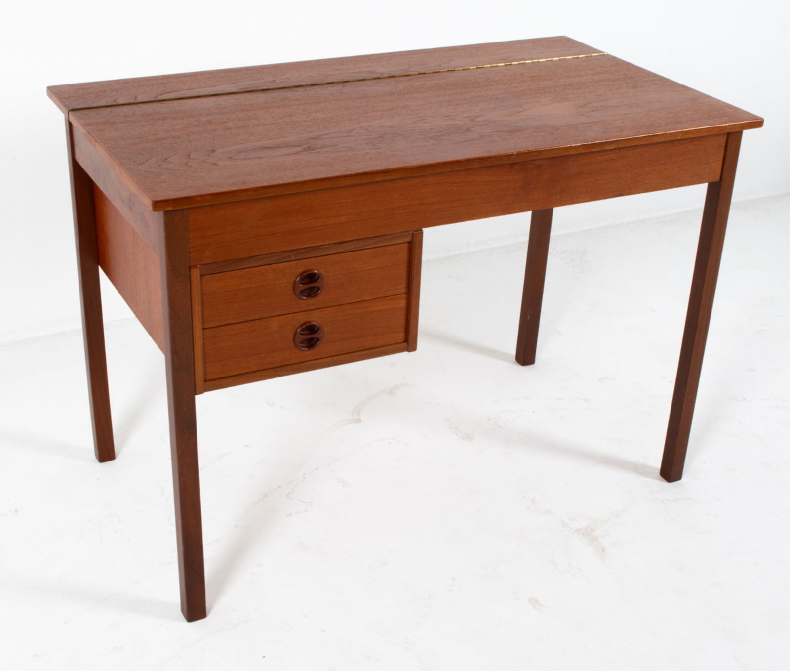 DANISH TEAK VANITY DESK, CIRCA 1960'S (1 of 20)