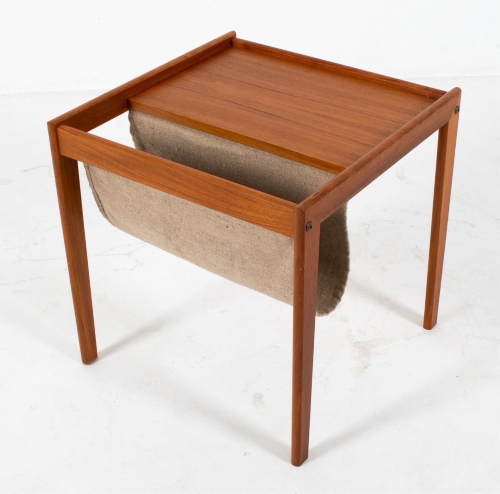 MID-CENTURY DANISH TEAK MAGAZINE RACK, C.1970'S (1 of 13)