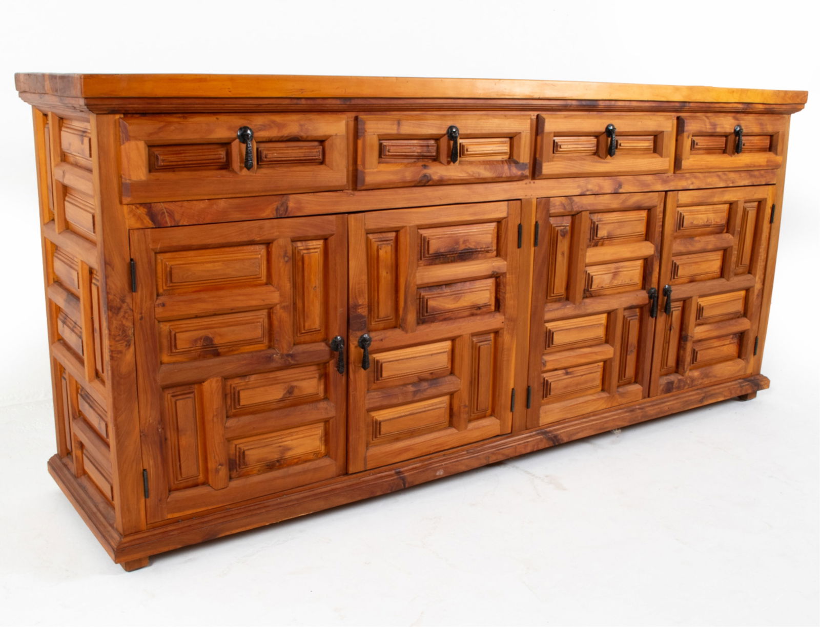 SPANISH COLONIAL BRUTALIST STYLE SIDEBOARD (1 of 19)