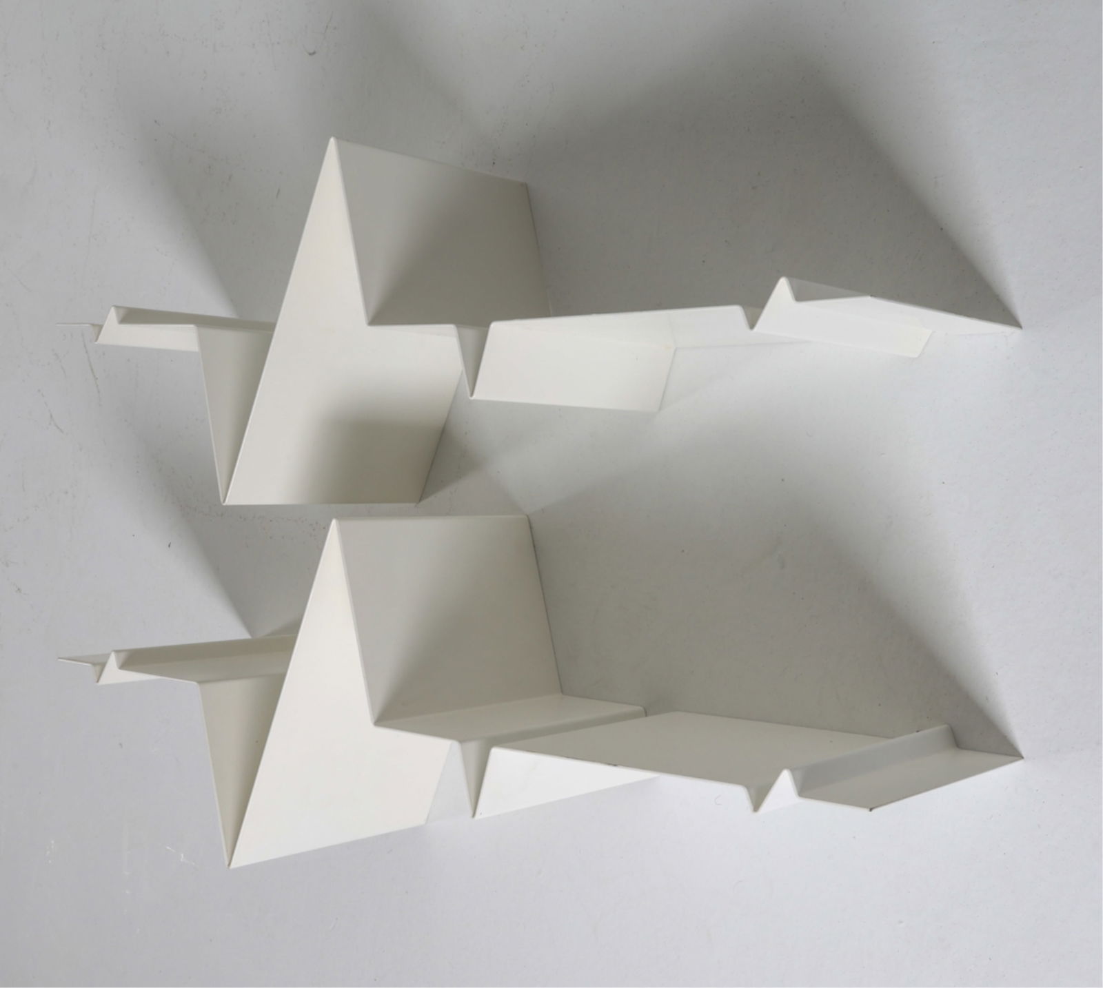 PAIR OF STEEL 'HEART BEAT' BOOKSHELVES, C. 1980'S (1 of 15)