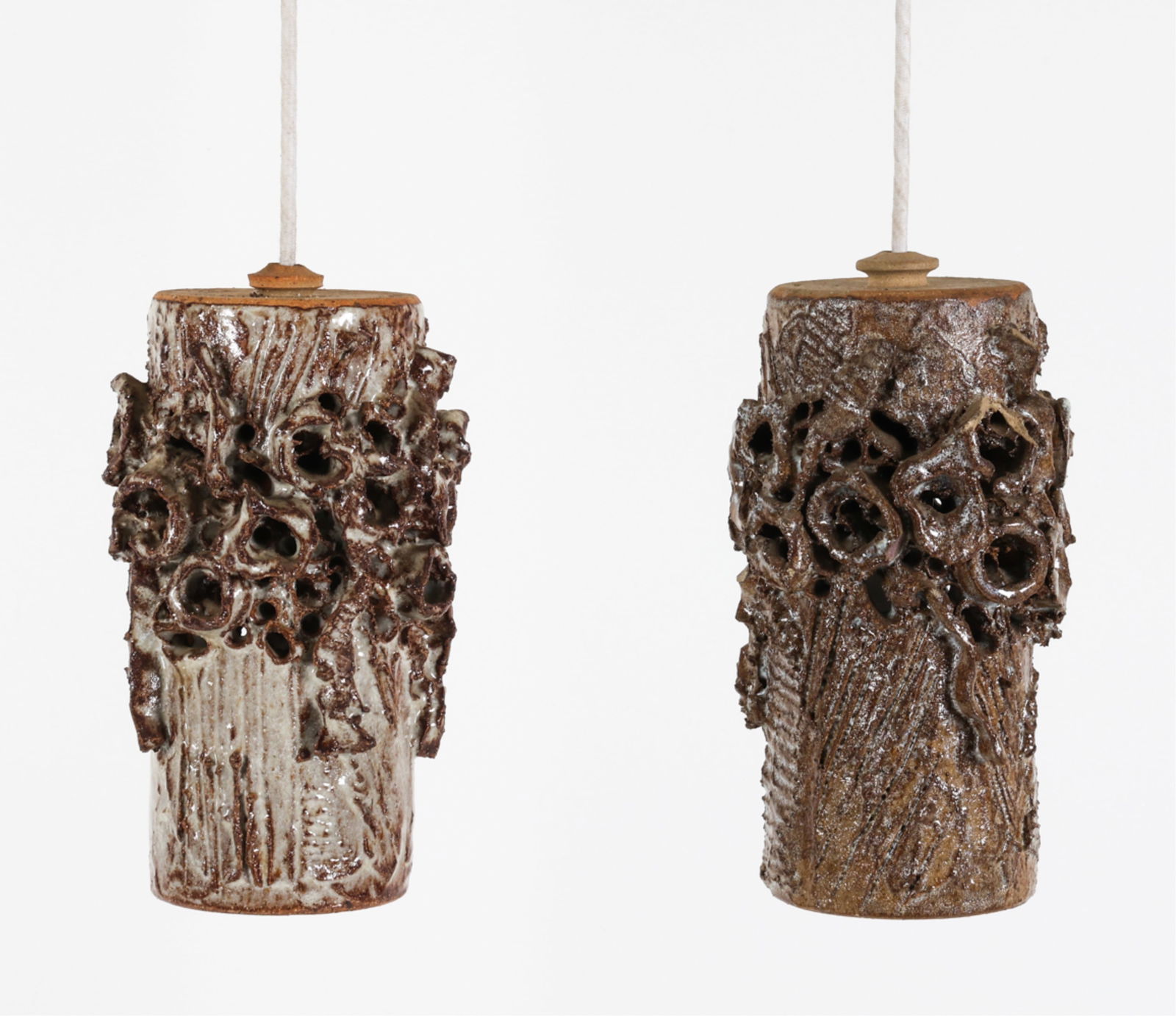 (2) BODIL MARIE NIELSEN CERAMIC PENDANT LAMPS (1 of 15)